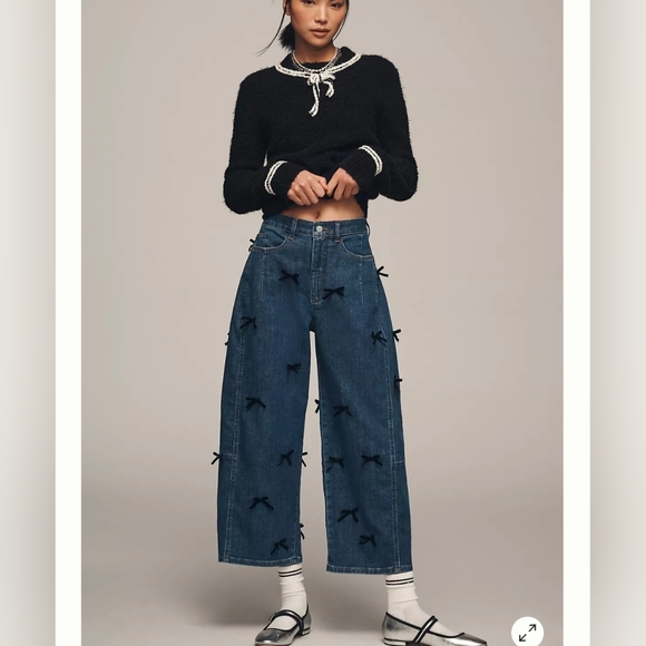 Anthropologie Denim - Anthropologie Pilcro The Kenna Mid-Rise Heritage Barrel Jeans Women 28P Bow